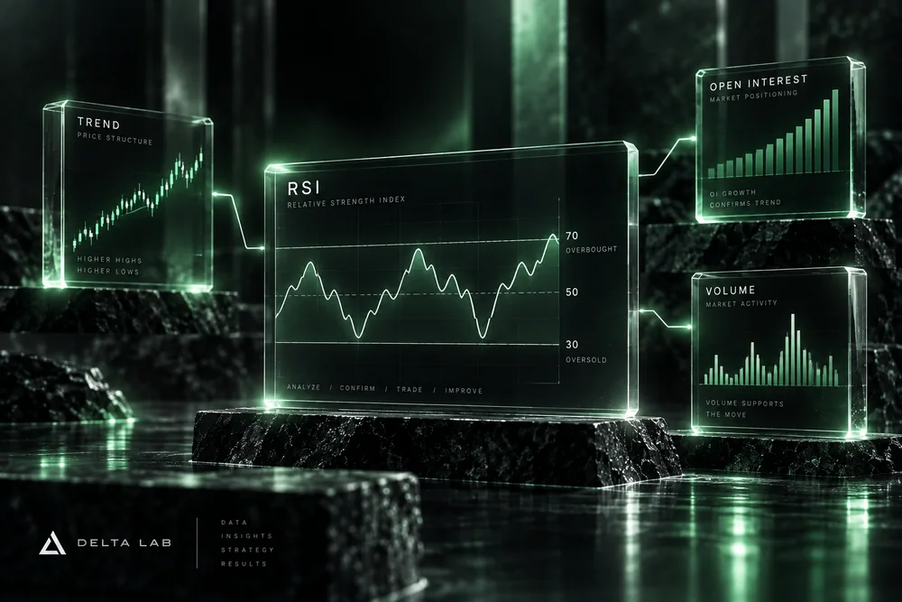RSI в связке с трендом, Open Interest и объёмом